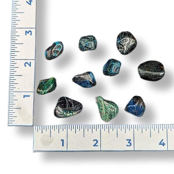 Chrysocolla Galena Tumbled