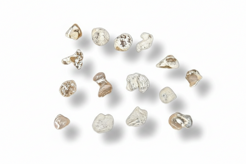 Snake Skin Agate Tumbled,  scattered on a plain white background with soft drop shadows.