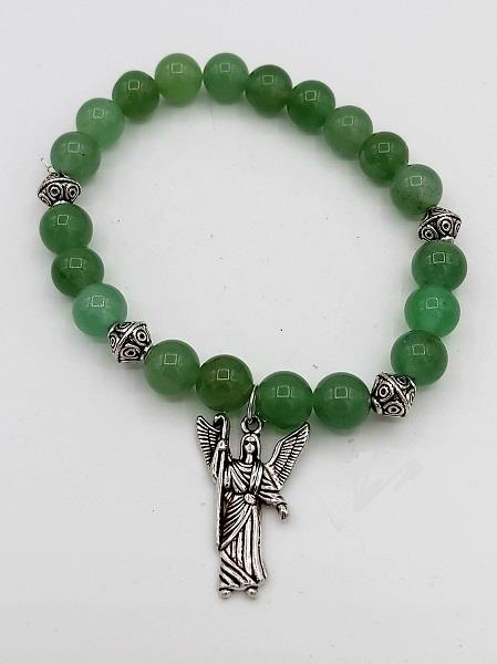 8mm Bracelet Green Aventurine Archangel Raphael