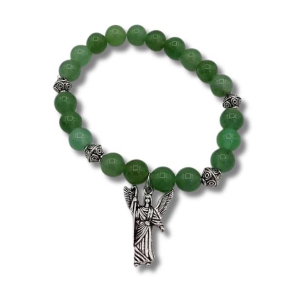 8mm Bracelet Green Aventurine Archangel Raphael