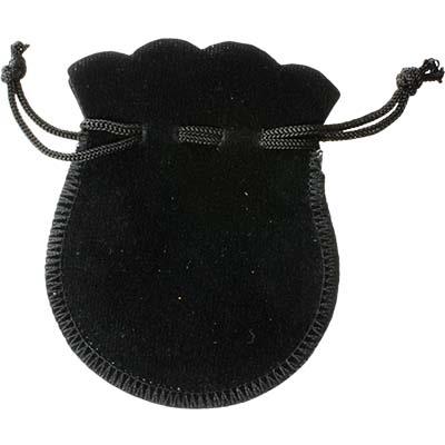 Velvet Bag Black Round