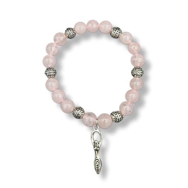 Bracelet Rose Quartz Heart Goddess