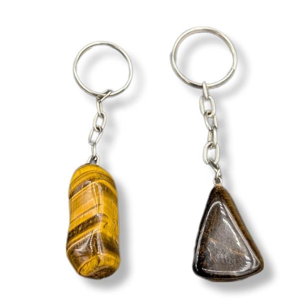 Keychain Tiger's Eye Tumbled