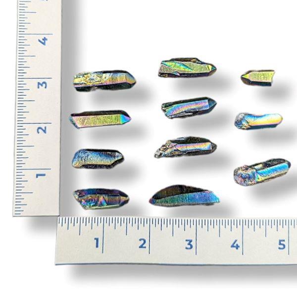 Rainbow Aura Quartz Point