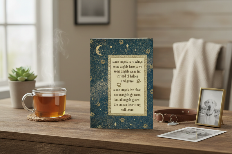 Greeting Card Pet Angels