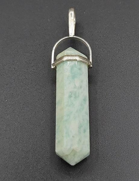Pendant Amazonite Point Sterling Silver