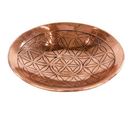 Altar Plate Copper Flower Of Life