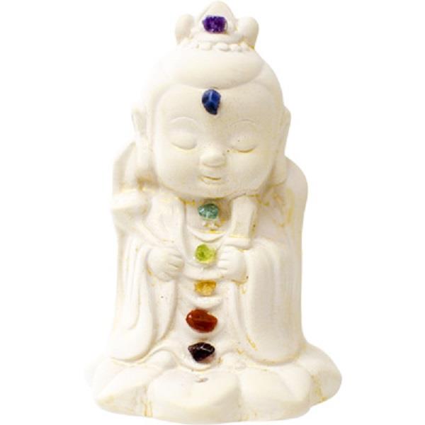 Statue Quan Yin Chakra Gypsum