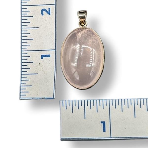 Pendant Rose Quartz Sterling Silver
