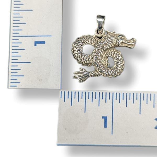 Pendant Chinese Dragon Sterling Silver