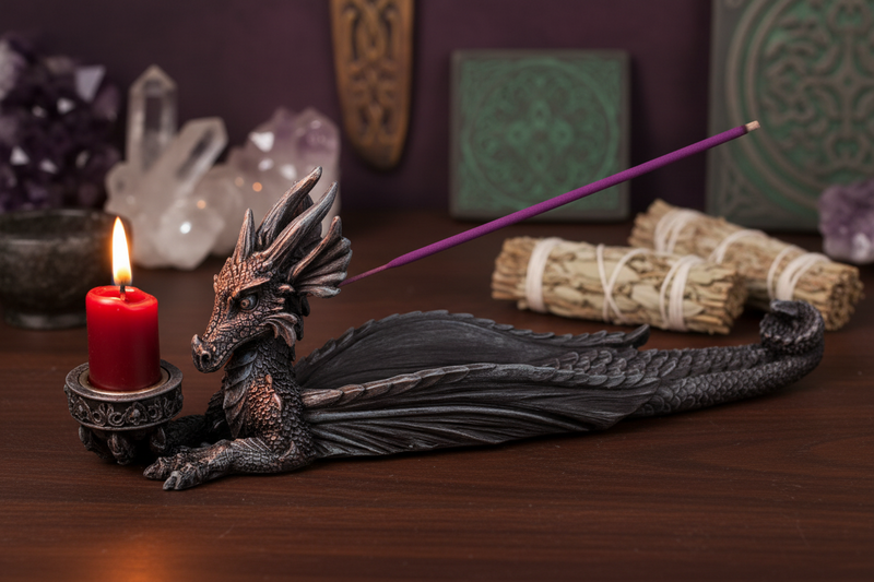 Candle Holder Dragon