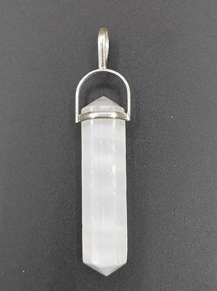 Pendant Selenite Point