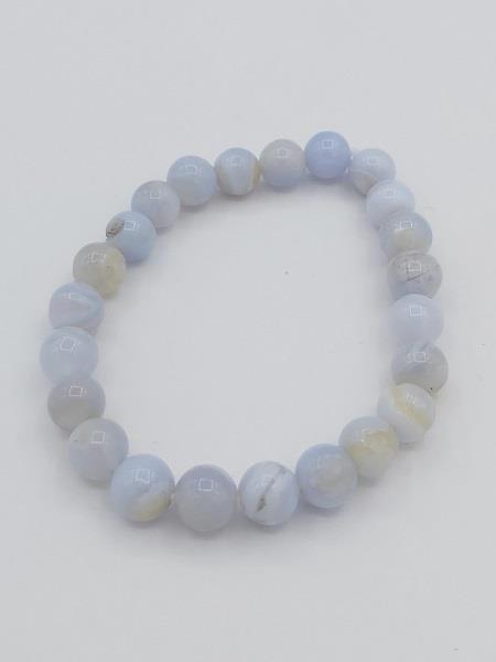 8mm Bracelet Blue Lace Agate