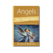 Book cover of 'Angels for Beginners' by Richard Webster with an angel illustration on a white background