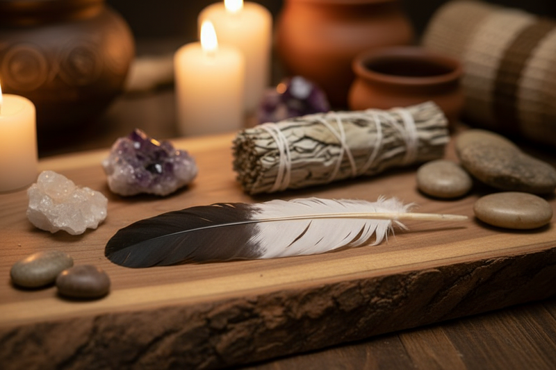 12" Smudge Feather