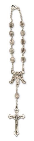 Auto Rosary Metal Miraculous Medal