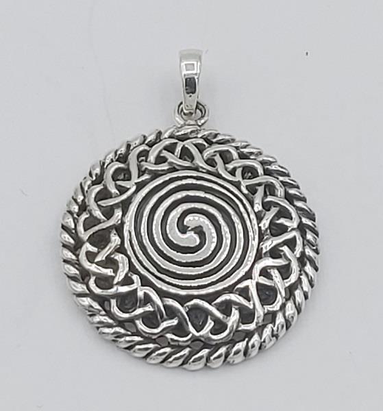 Pendant Celtic Swirls Sterling Silver