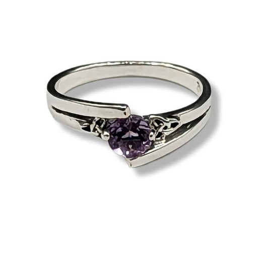 Ring Amethyst Trinity Sterling Silver | Earthworks 