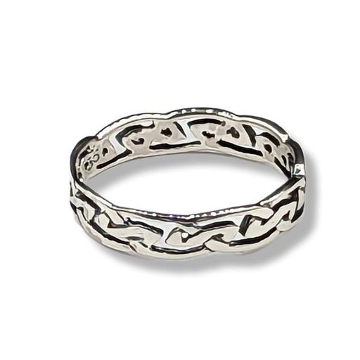 Ring Celtic Thin Band Sterling Silver | Earthworks 