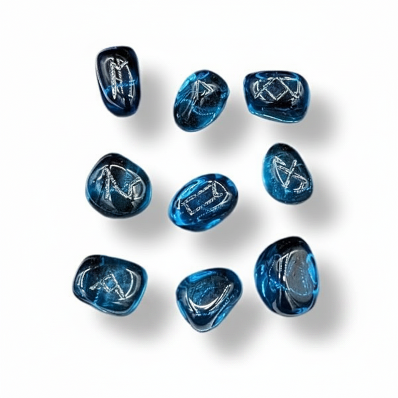 Electric Blue Obsidian Tumbled