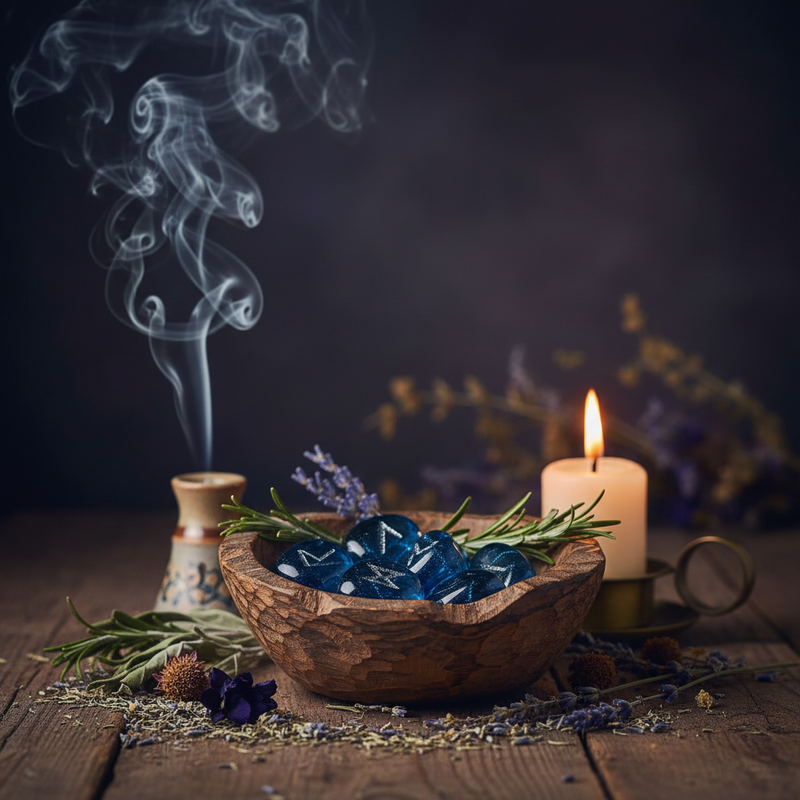 Electric Blue Obsidian Tumbled