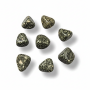 Mineral samples on a white background