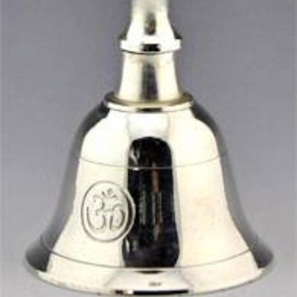 Altar Bell Om Silver Plated
