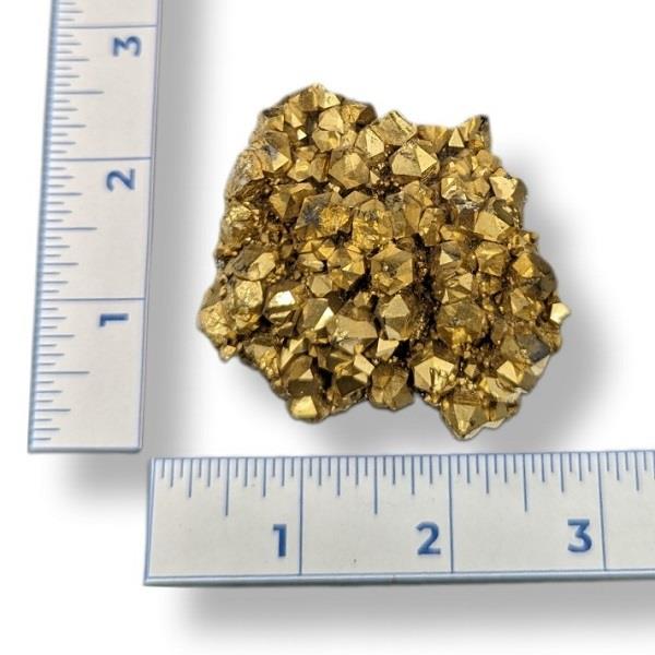 Gold Aura Quartz Cluster 128g Approximate