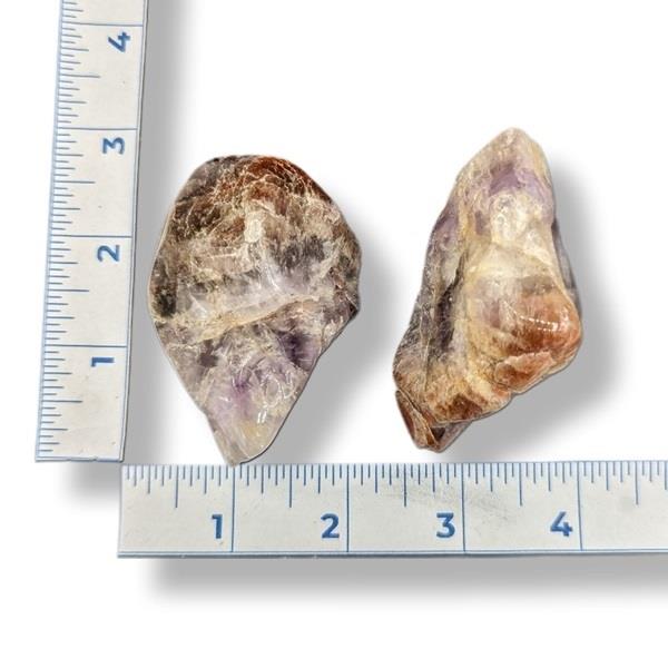 Red Capped Amethyst Tumbled 96g Approximate