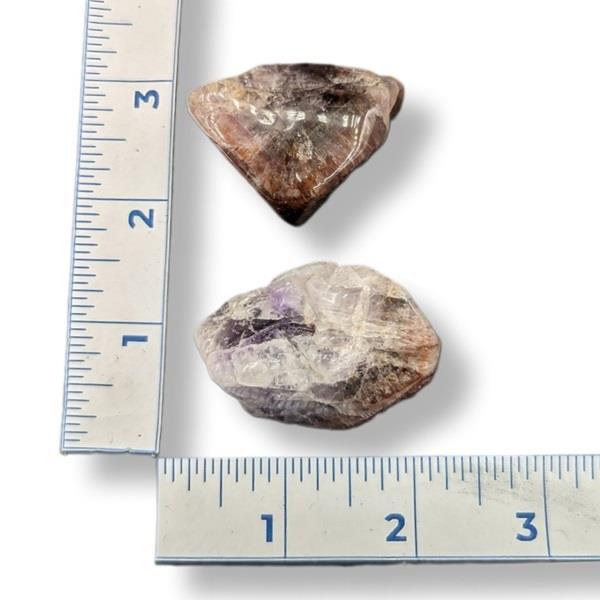 Red Capped Amethyst Tumbled 36g Approximate