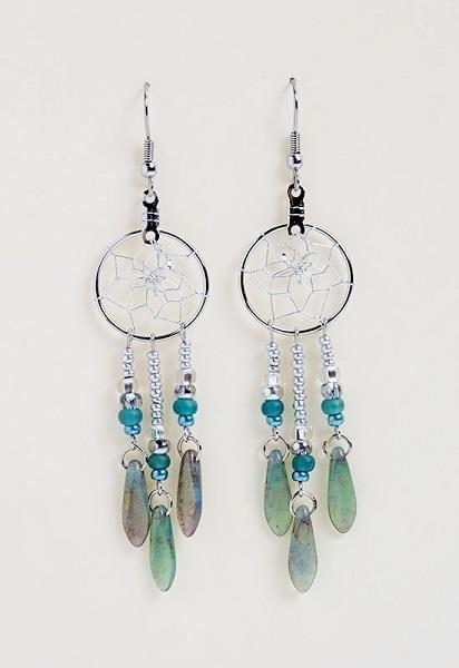 Earrings Dreamcatcher Turquoise Dangle