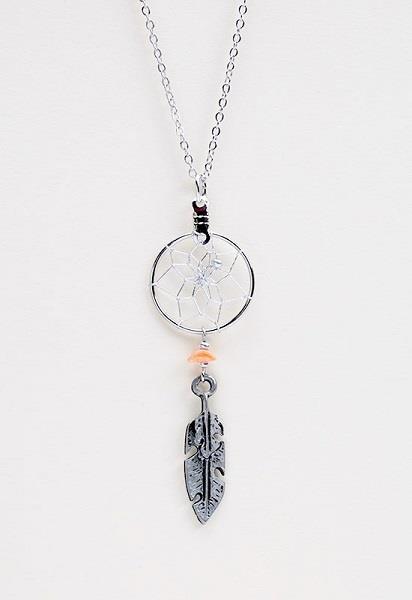 Pendant Dreamcatcher Rose Quartz