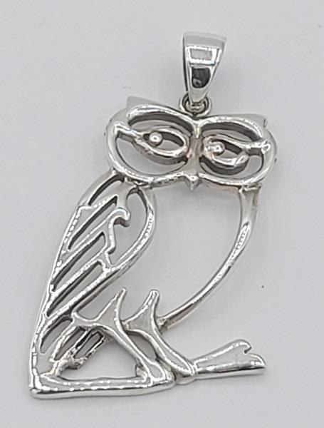 Pendant Owl Sterling Silver