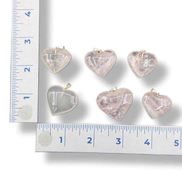 Pendant Rose Quartz Heart