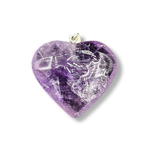 Pendant Amethyst Heart