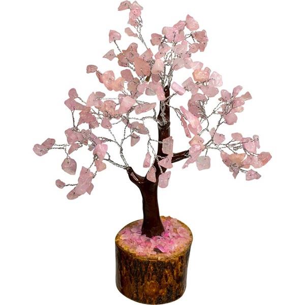 Gemstone Bonsai Tree Rose Quartz 9"