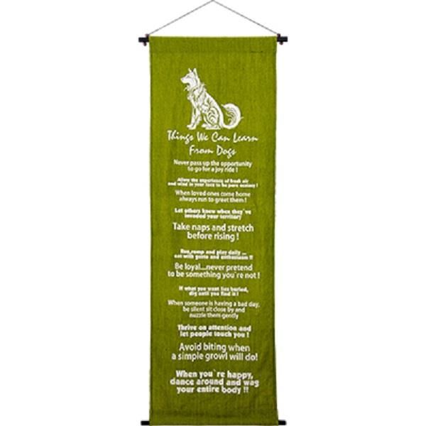 Wall Banner Learn From Your Dog