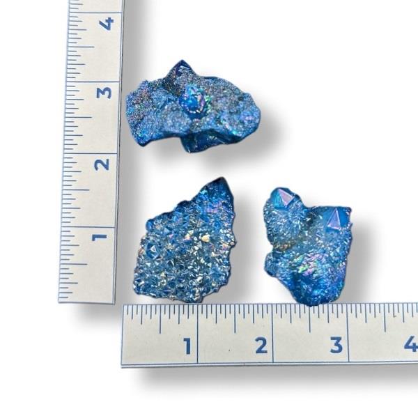 Cobalt Aura Quartz Cluster 26g Approximate