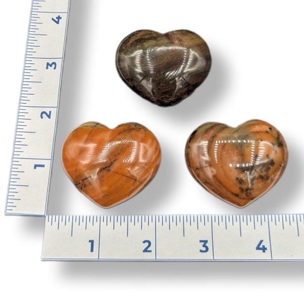Puffy Heart 45mm Bamboo Leaf  Agate