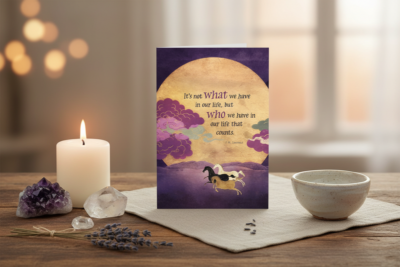 Greeting Card Not What But Who
