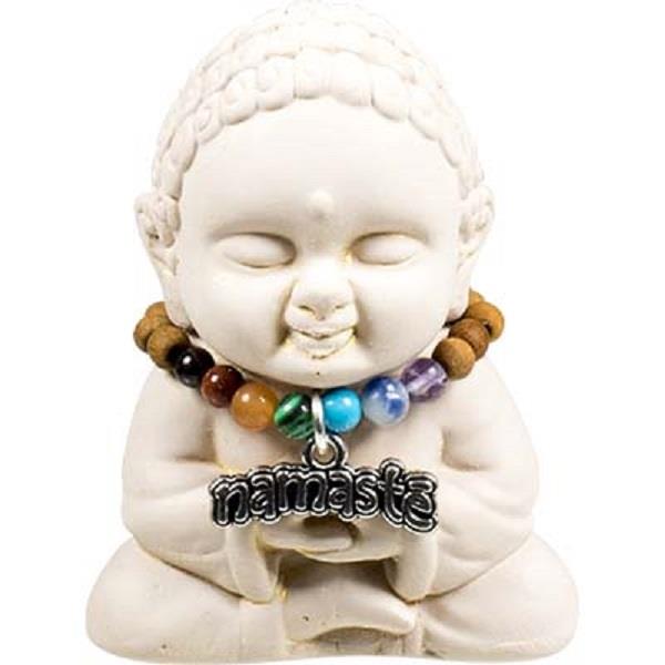 Statue Buddha Gypsum Chakra Namaste