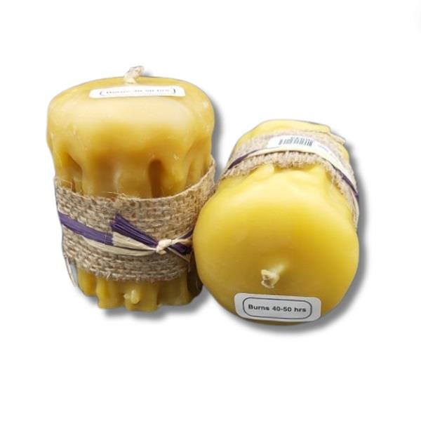 Beeswax Candle Hand Dripped