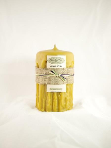 Beeswax Candle  Hand Dripped