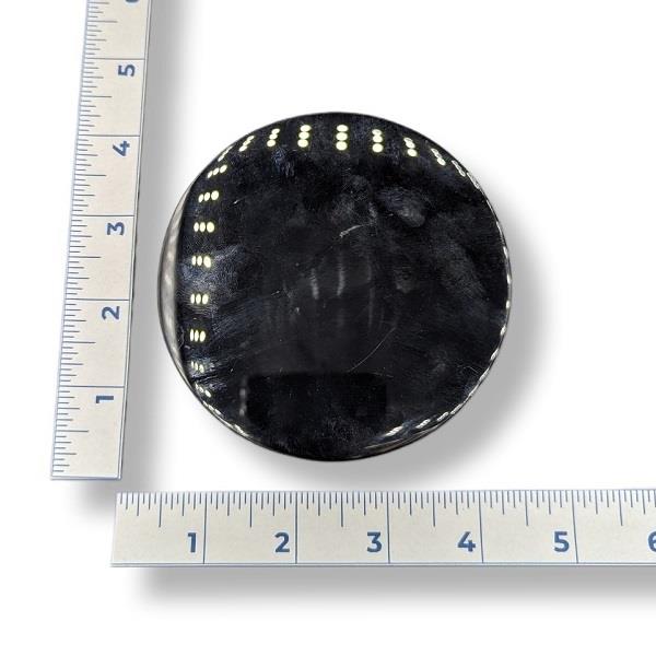 Black Obsidian Scrying Plate 142g Approximate