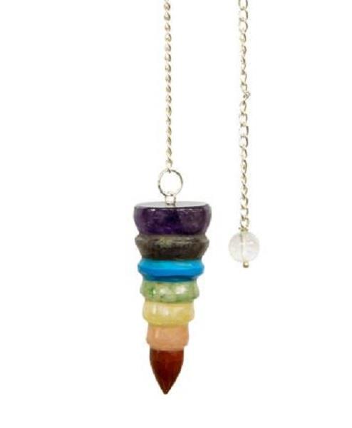 Pendulum Chakra Sculpted Stones