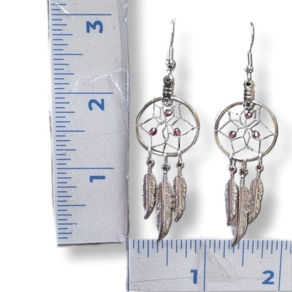 Earrings Dreamcatcher Birthstone January