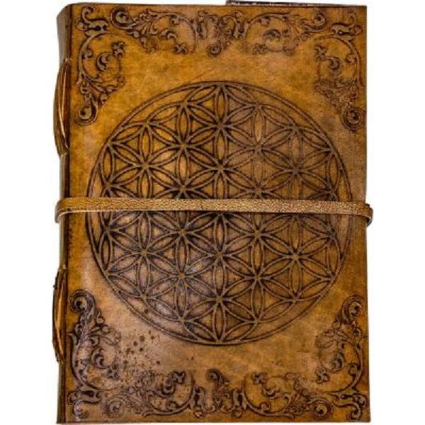 Leather Journal Flower of Life