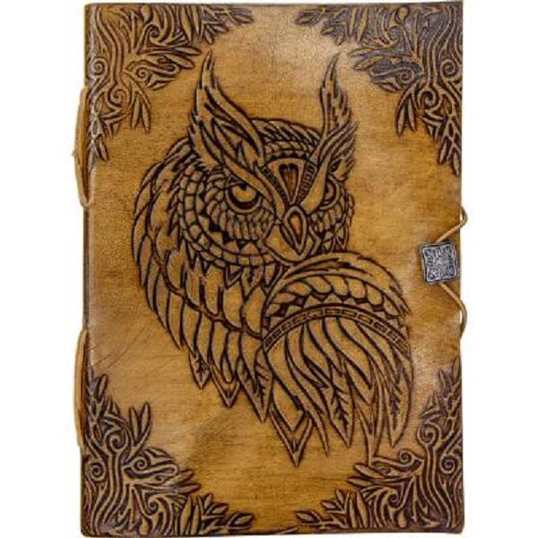 Leather Journal Owl