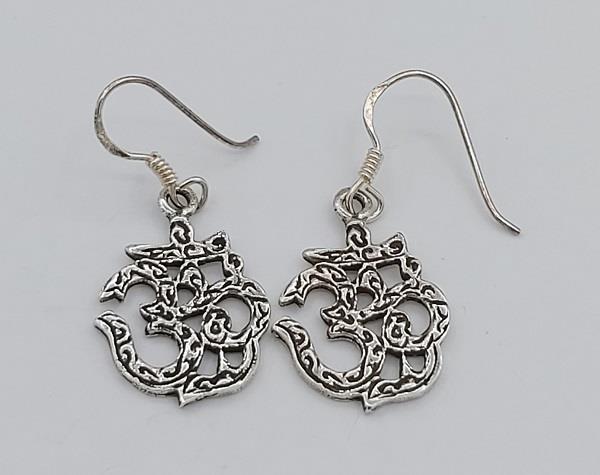 Earrings Om Sterling Silver