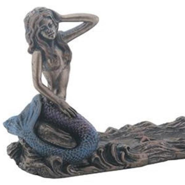 Incense Burner Bronze Mermaid